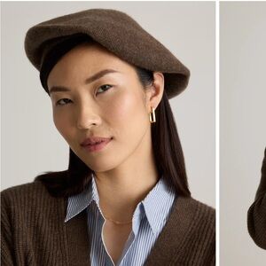 Quince Brown Cashmere Beret